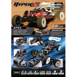 BUGGY HYPER VSE 150A BRUSHLESS ESCALA 1/8