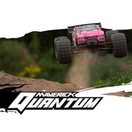 STADIUM TRUCK QUANTUM XT ELECTRICO 4W RTR ESCALA 1/10 - ROSA - MAVERICK 150106