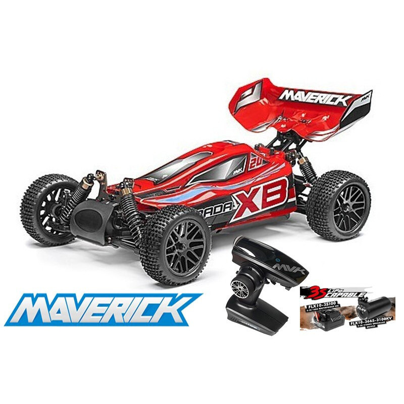 BUGGY STRADA RED XB BRUSHLESS ESCALA 1/10 RTR ELECTRICO MAVERICK 12621