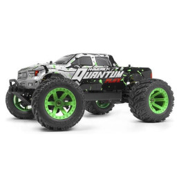 MONSTER TRUCK QUANTUM MT FLUX GRIS/ VERDE BRUSHLESS ELECTRICO 80A 4W ESCALA 1/10 - MAVERICK 150203