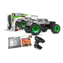 MONSTER TRUCK QUANTUM MT FLUX GRIS/ VERDE BRUSHLESS ELECTRICO 80A 4W ESCALA 1/10 - MAVERICK 150203