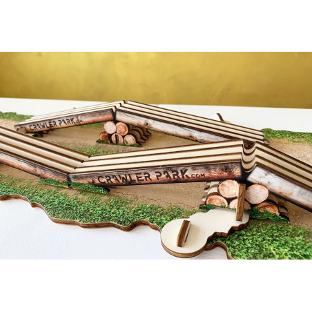 OBSTACULO AXES CROSSING PARA CIRCUITO CRAWLER 1/24 TWD240002