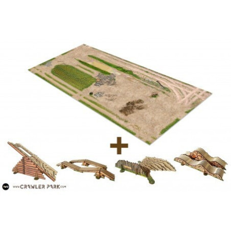 KIT INICIO MOQUETA CIRCUITO RC CRAWLER PARK 1/24