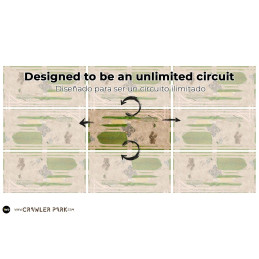 KIT INICIO MOQUETA CIRCUITO RC CRAWLER PARK 1/24