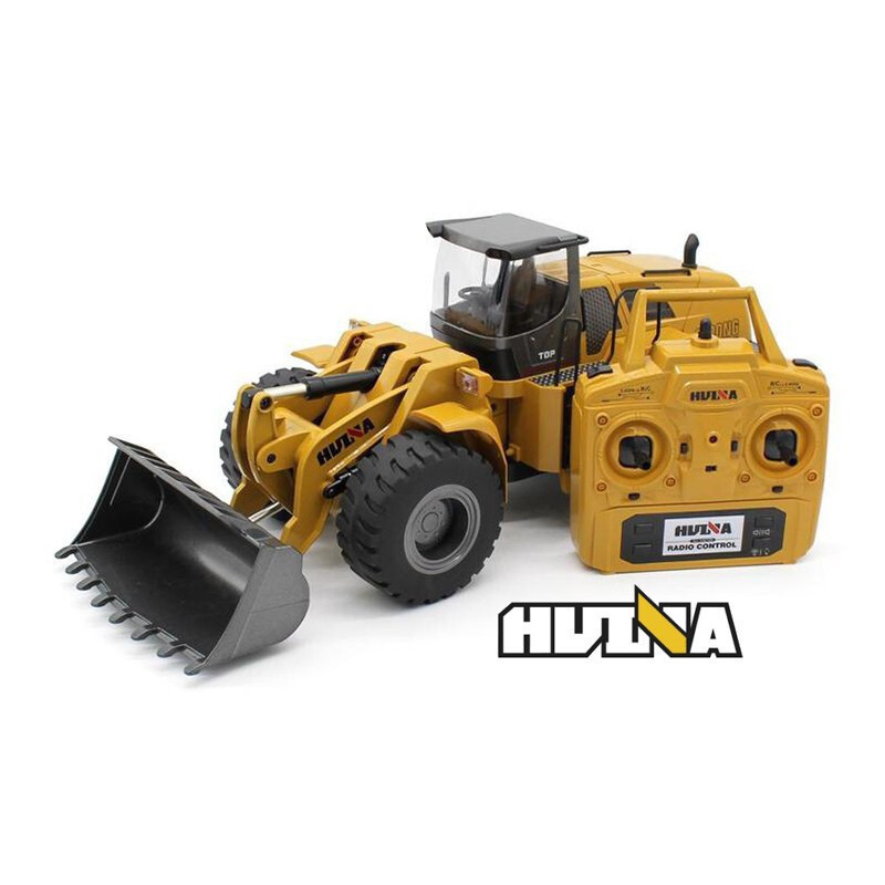 BULLDOZER RETROEXCAVADORA HUINA1583 1/14 METALICA 2,4GHZ