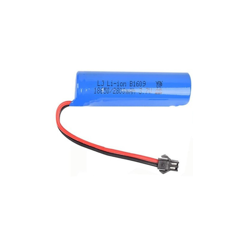 BATERIA ION LITIO 3.7V 2800 MAH CON CONECTOR dimensiones bateria 66X18mm