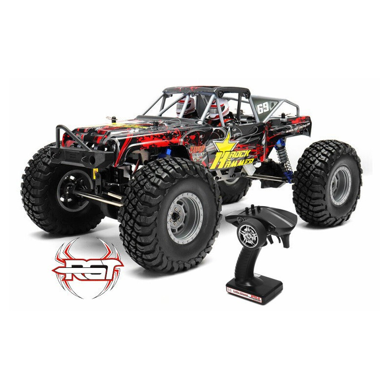 COCHE ROCK HAMMER 1/10 RGT1800-R WATERPROOF 4X4 ROJO RTR