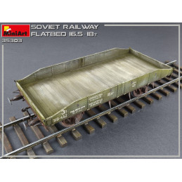 VAGON PLATAFORMA RUSO 16,5 - 18 ton. -1/35- MiniArt Model 35303