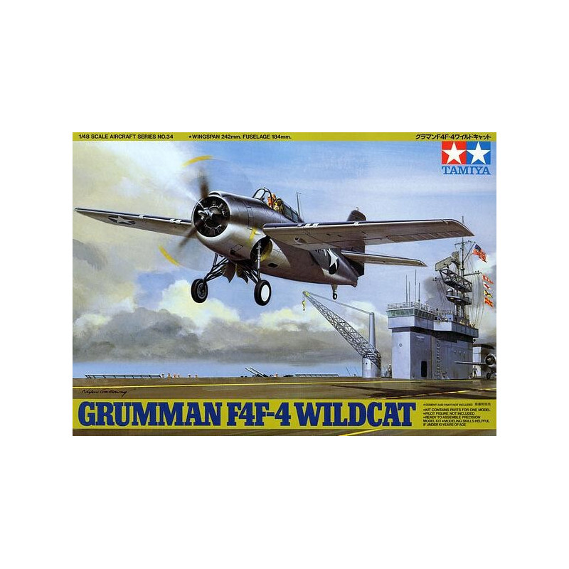 GRUMMAN F4F WILDCAT escala 1/48 - tamiya 61034