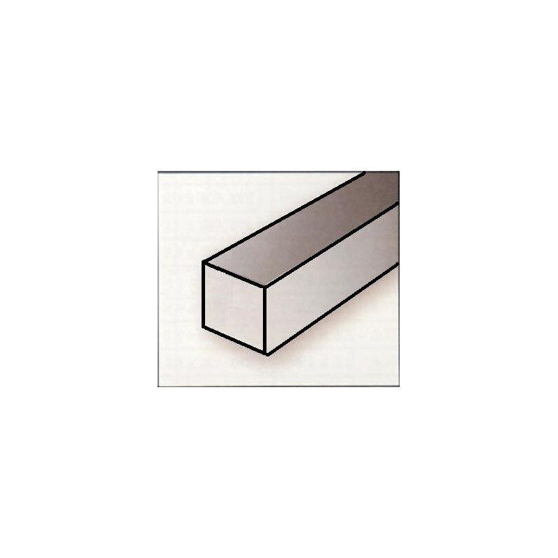 VARILLA CUADRADA PLASTICO (3,2 x 3,2 x 360 mm) 6 unidades