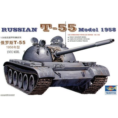 CARRO COMBATE T-55 (1958) -Escala 1/35- Trumpeter 00342