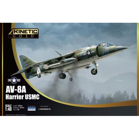 McDONNELL DOUGLAS AV-8A HARRIER (U.S. Marines) -Escala 1/48- Kinetic K48072