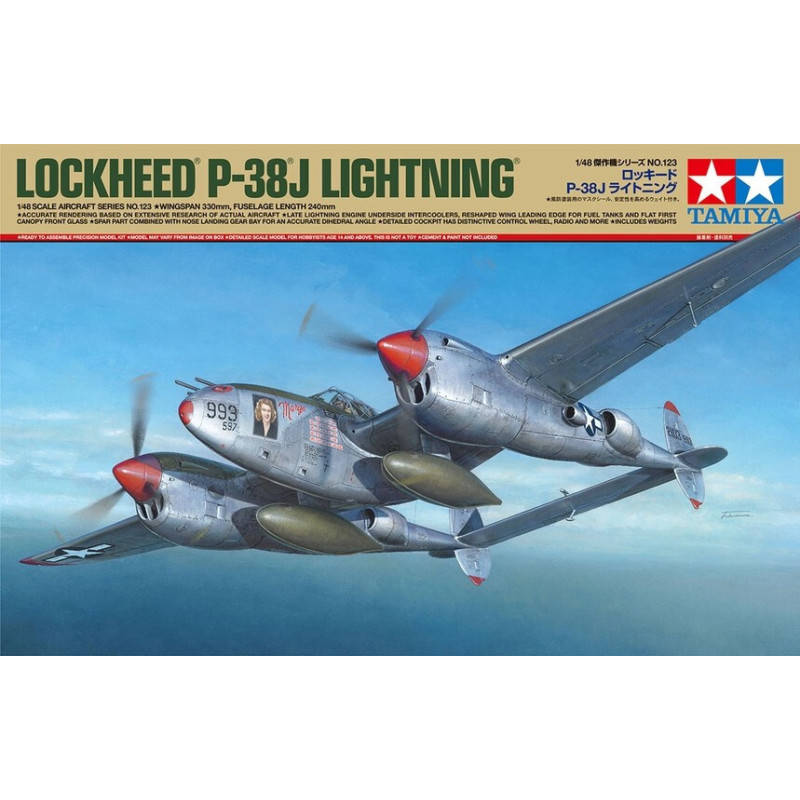 LOCKHEED P-38 J LIGHTNING -Escala 1/48- Tamiya 61123