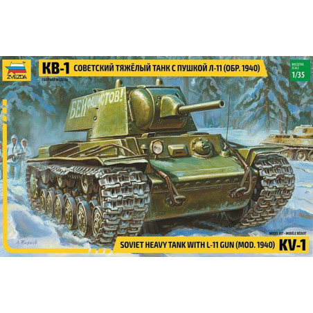 CARRO DE COMBATE KV-1 (L-11) Mod.1940 -Escala 1/35- Zvezda 3624