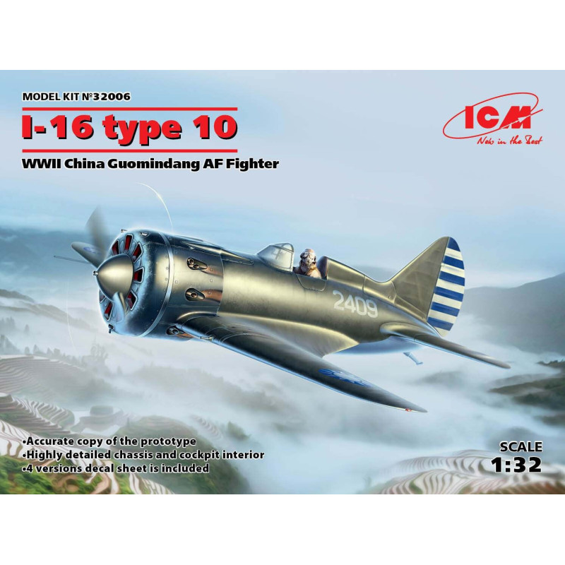 POLIKARPOV I-16 Type 10 (China) -Escala 1/32- ICM 32006