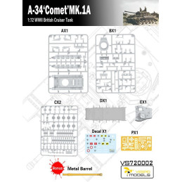 CARRO DE COMBATE COMET MK.1A  -Escala 1/72- Vespid Models 720002