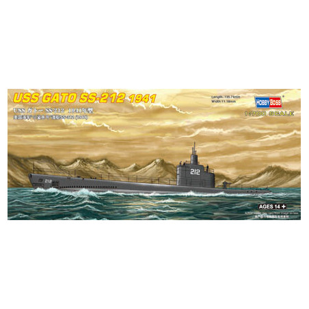 SUBMARINO USS GATO SS-212 1941 1/700