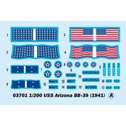 ACORAZADO U.S.S. ARIZONA BB-39 1.941 1/200 - Trumpeter 03701