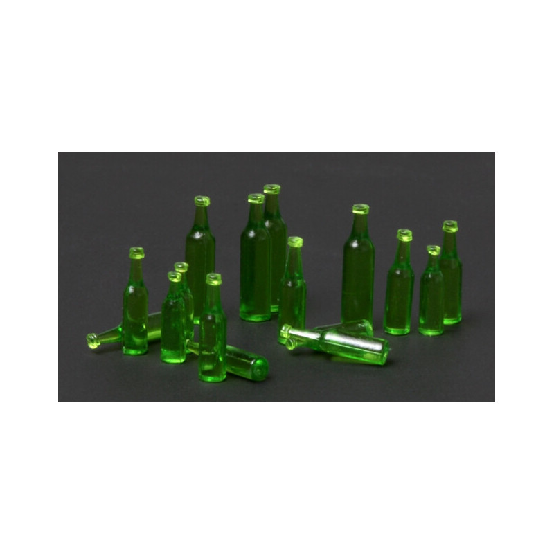 SET BOTELLAS TRASLUCIDAS VERDES