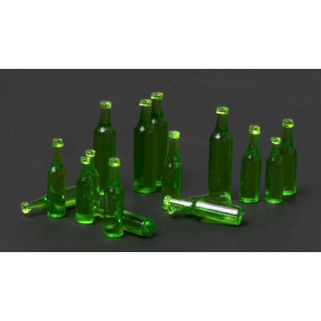 SET BOTELLAS TRASLUCIDAS VERDES