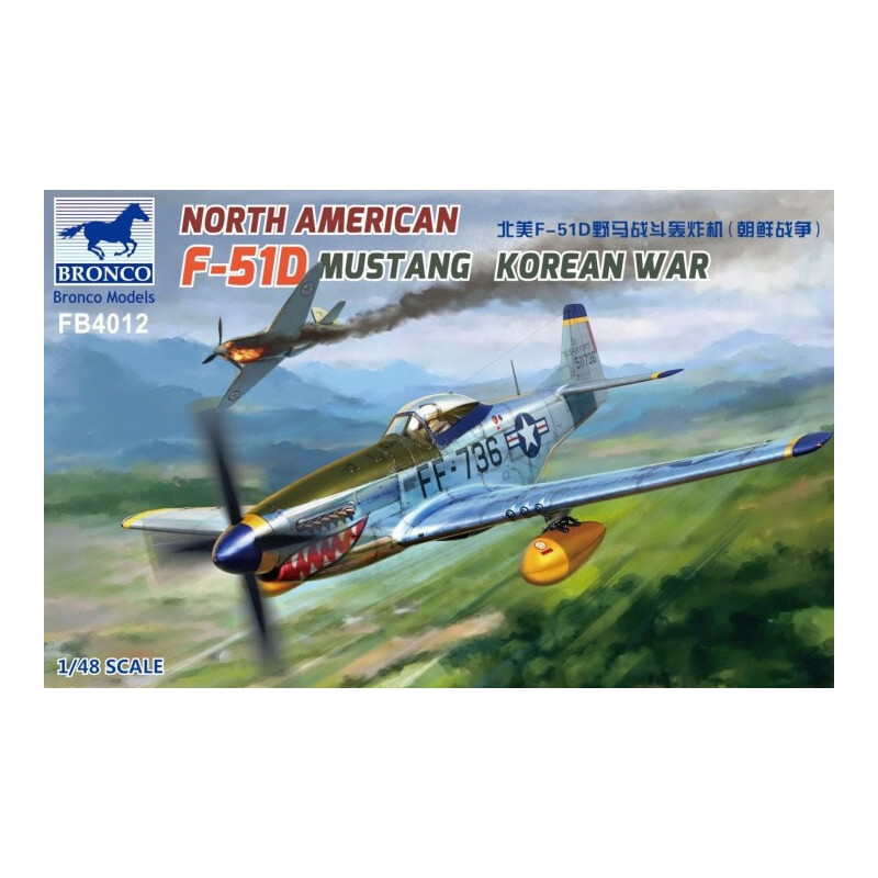 NORH AMERICAN F-51 D MUSTANG (KOREA) -Escala 1/48- Bronco Models FB4012