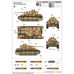 CARRO Sd.KFZ. 161 Ausf. F2 PANZER IV -Trumpeter 1/16- Trumpeter 00919