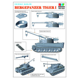 CARRO RECUPERACION Sd. Kfz. 181 BERGEPANZER TIGER I - RYE FIELD MODEL RM5008