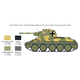 CARRO DE COMBATE T-34/76 Modelo 1943 -1/72- Italeri 7078