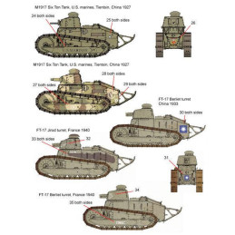 SET CALCAS CARRO DE COMBATE RENAULT FT-17  - FC Modeltips C35225