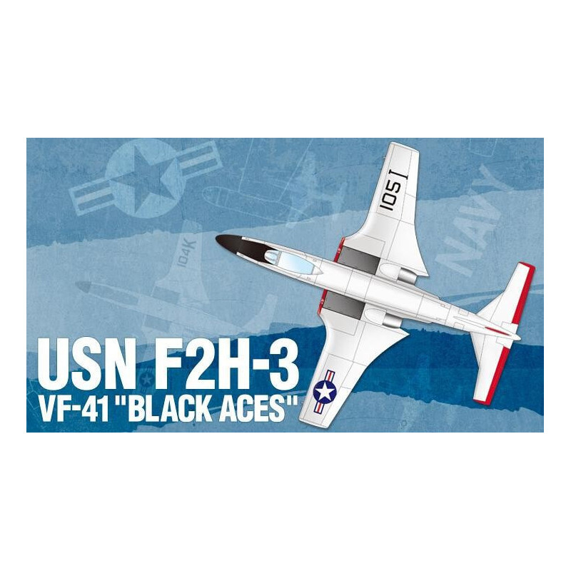 McDONNELL F2H-3 BANSHEE VF-41 BLACK ACES" -Escala 1/72 - ACADEMY 12548"