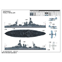 ACORAZADO U.S.S. TEXAS BB-35 -Escala 1/700 - Trumpeter 06712