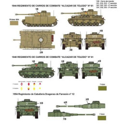 SET CALCAS Carros Panzer IV, Blindado M-8 y M-20 Y Cañon Asalto STUG III G 1/48 - FC Modeltips 48201