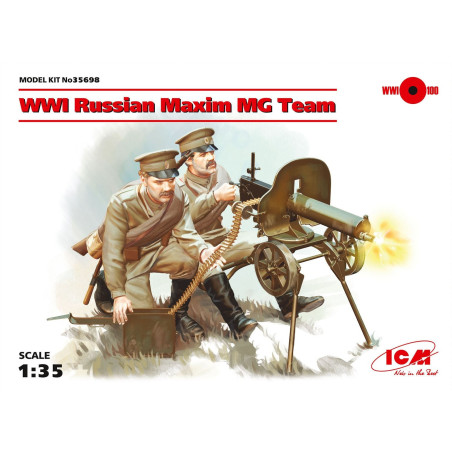 EQUIPO AMETRALLADORA RUSA MAXIM 1/35 - ICM 35698