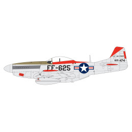 NORTH AMERICAN F-51 D MUSTANG -Escala 1/48 - Airfix A05136