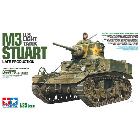 CARRO M3 STUART LATE PRODUCTION - ESCALA 1/35 - TAMIYA 35360