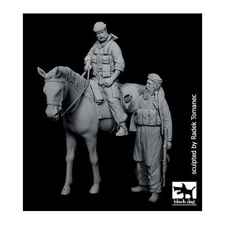 SOLDADOS U.S. SPECIAL FORCE & GUERRERO AFGANO -1/35- Black Dog F35125