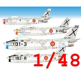 CALCAS NORTH AMERICAN F-86 F SABRE -Ejercito del Aire Español- 1/48 - Series Españolas SE648