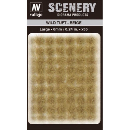 WILD TURF - BEIGE (L: 6 mm x 35 unidades) - Acrylicos Vallejo SC420