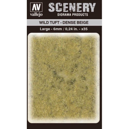 WILD TURF - DENSE BEIGE (L: 6 mm x 35 unidades) - Acrylicos Vallejo SC412