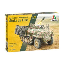 SEMIORUGA SDKFZ.251/1 WURFRAHMEN 40 STUKA ZU FUSS - ESCALA 1/72 - ITALERI 7080