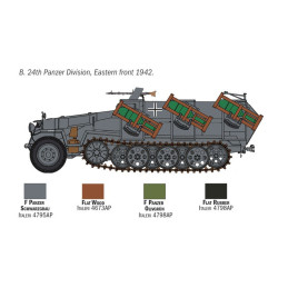 SEMIORUGA SDKFZ.251/1 WURFRAHMEN 40 STUKA ZU FUSS - ESCALA 1/72 - ITALERI 7080