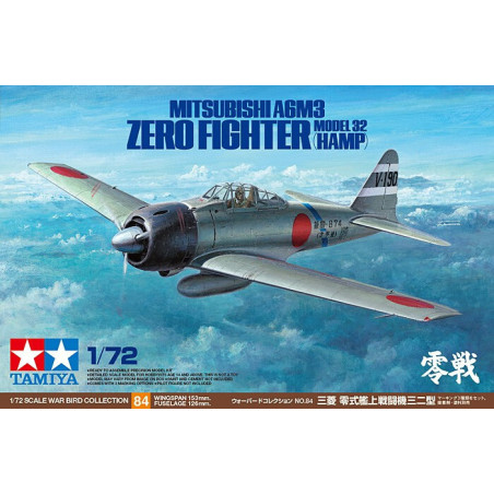 MITSUBISHI A6M3 Model 32 (HAMP) ZERO -Escala 1/72- Tamiya 60784