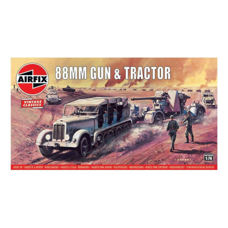 SEMIORUGA & CAÑON FLAK-38 Vintage Classics -Escala 1/76- Airfix A02303V