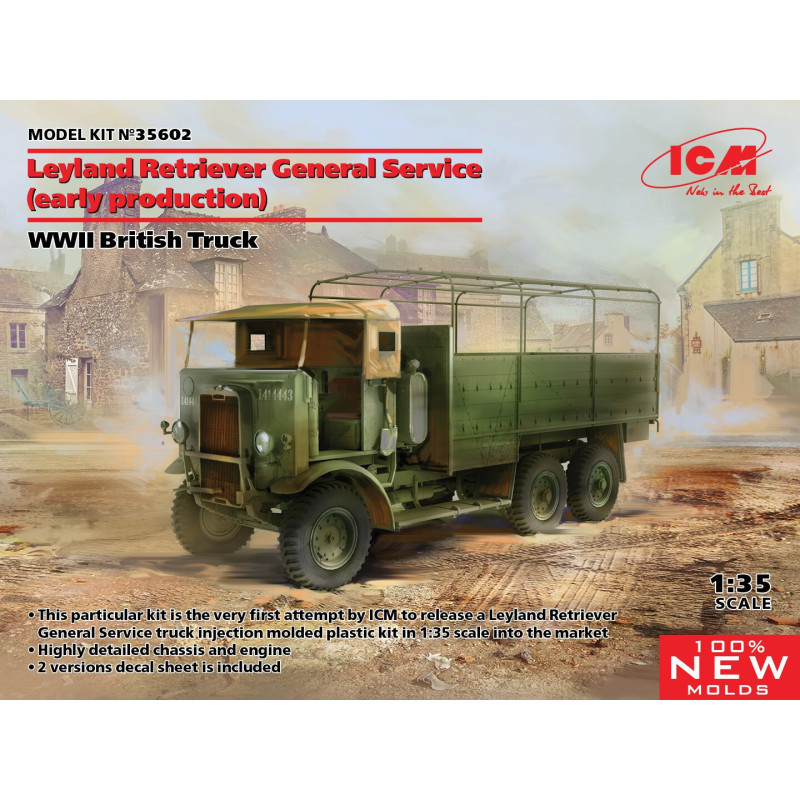 CAMION BRITANICO LEYLAND RETRIEVER GENERAL SERVICE (EARLY) - ESCALA 1/35 - ICM 35602