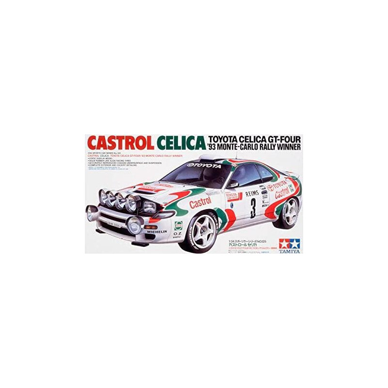 TOYOTA CELICA GT-FOUR CASTROL Montecarlo 93" -Escala 1/24- Tamiya 24125"