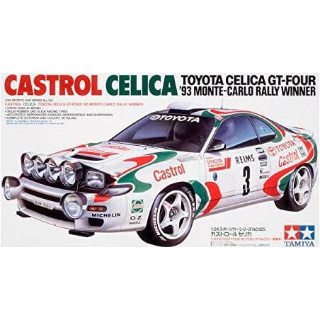 TOYOTA CELICA GT-FOUR CASTROL Montecarlo 93" -Escala 1/24- Tamiya 24125"