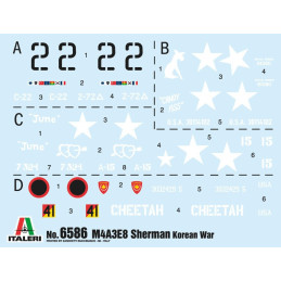 CARRO DE COMBAT M-4 A3E8 SHERMAN KOREA" -Escala 1/35- Italeri 6586"