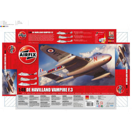 de HAVILLAND VAMPIRE F.3 -Escala 1/48- Airfix A06107