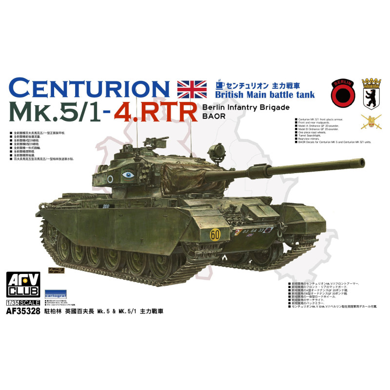 CARRO DE COMBATE CENTURION Mk. 5 - 5/1 RTR Berlin Brigade