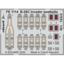 FOTOGRABADO B-26 INVADER CINTURONES -Escala 1/48- Eduard FE1114